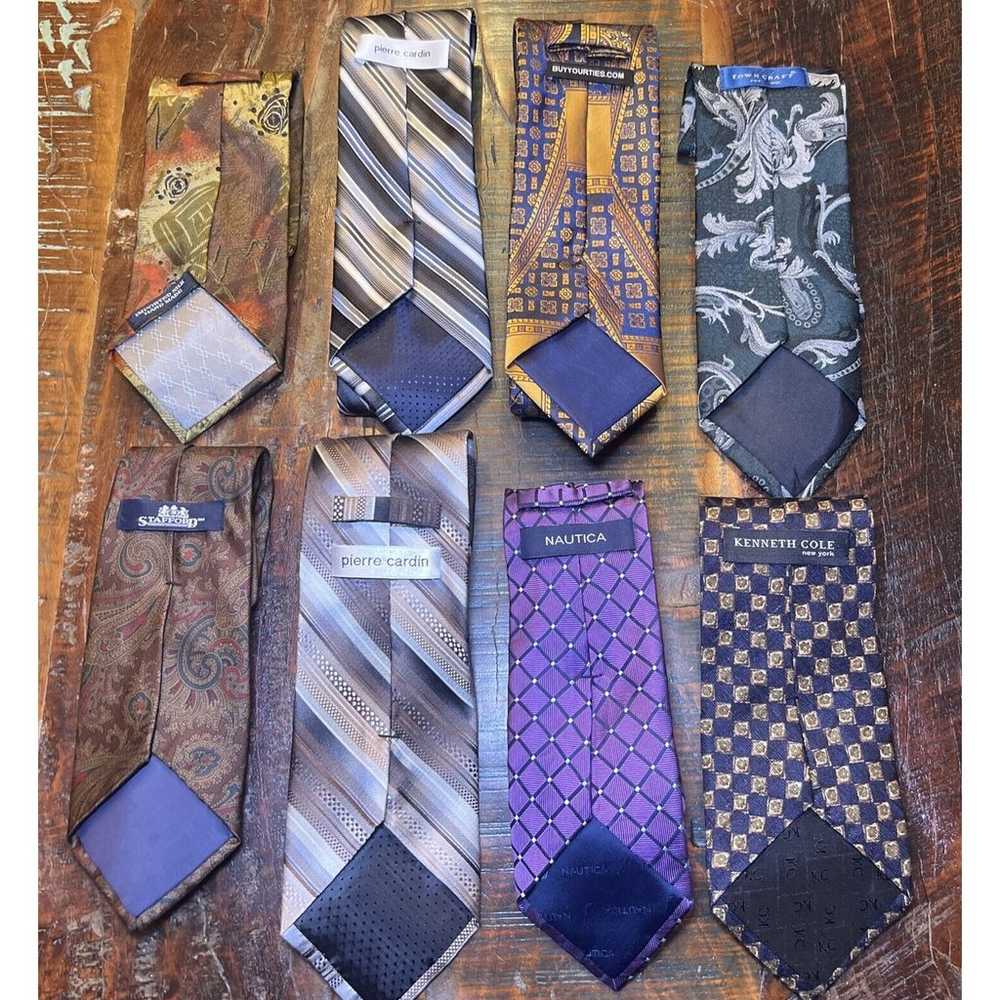 Lot Of 20 Men’s Neckties Mixed Brand Style Color … - image 10