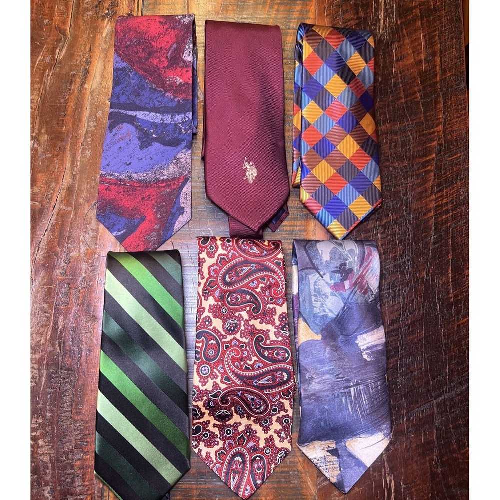 Lot Of 20 Men’s Neckties Mixed Brand Style Color … - image 5