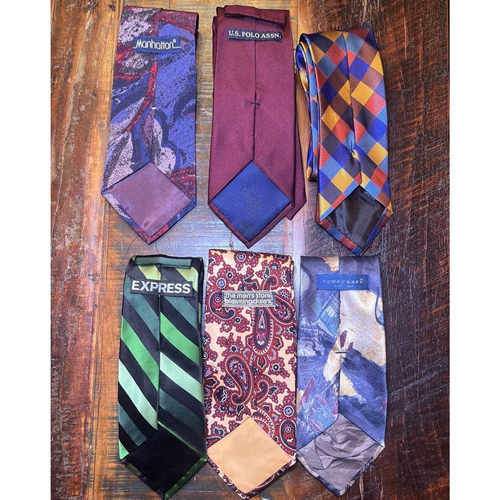 Lot Of 20 Men’s Neckties Mixed Brand Style Color … - image 6