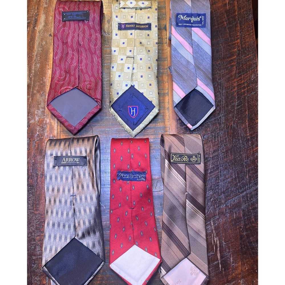 Lot Of 20 Men’s Neckties Mixed Brand Style Color … - image 8