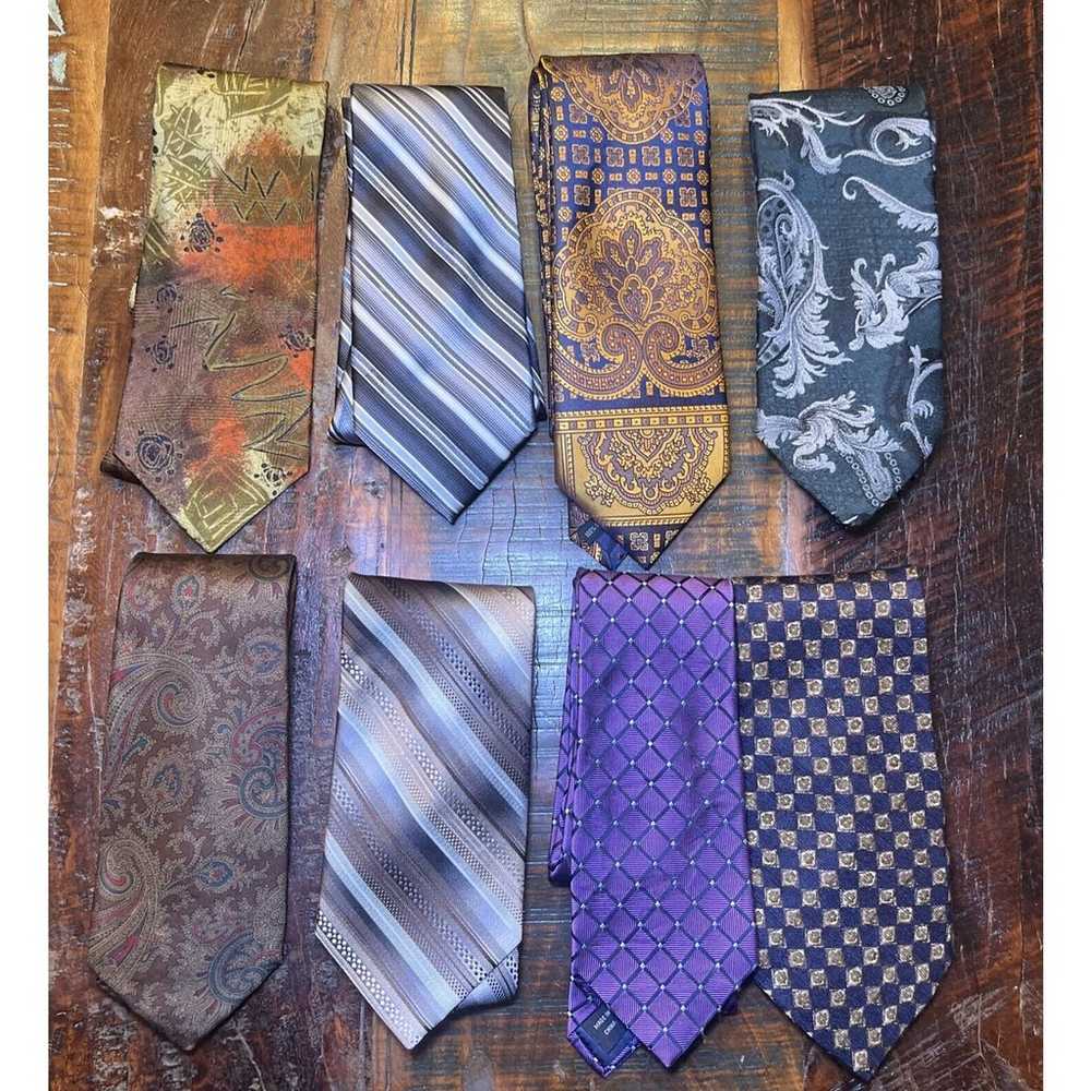 Lot Of 20 Men’s Neckties Mixed Brand Style Color … - image 9