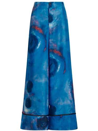 Marni o1w1db10524 High Waist Trousers in Blue