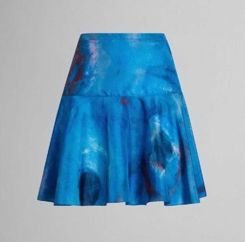 Marni o1w1db10524 Silk Mini Skirt in Blue - image 1