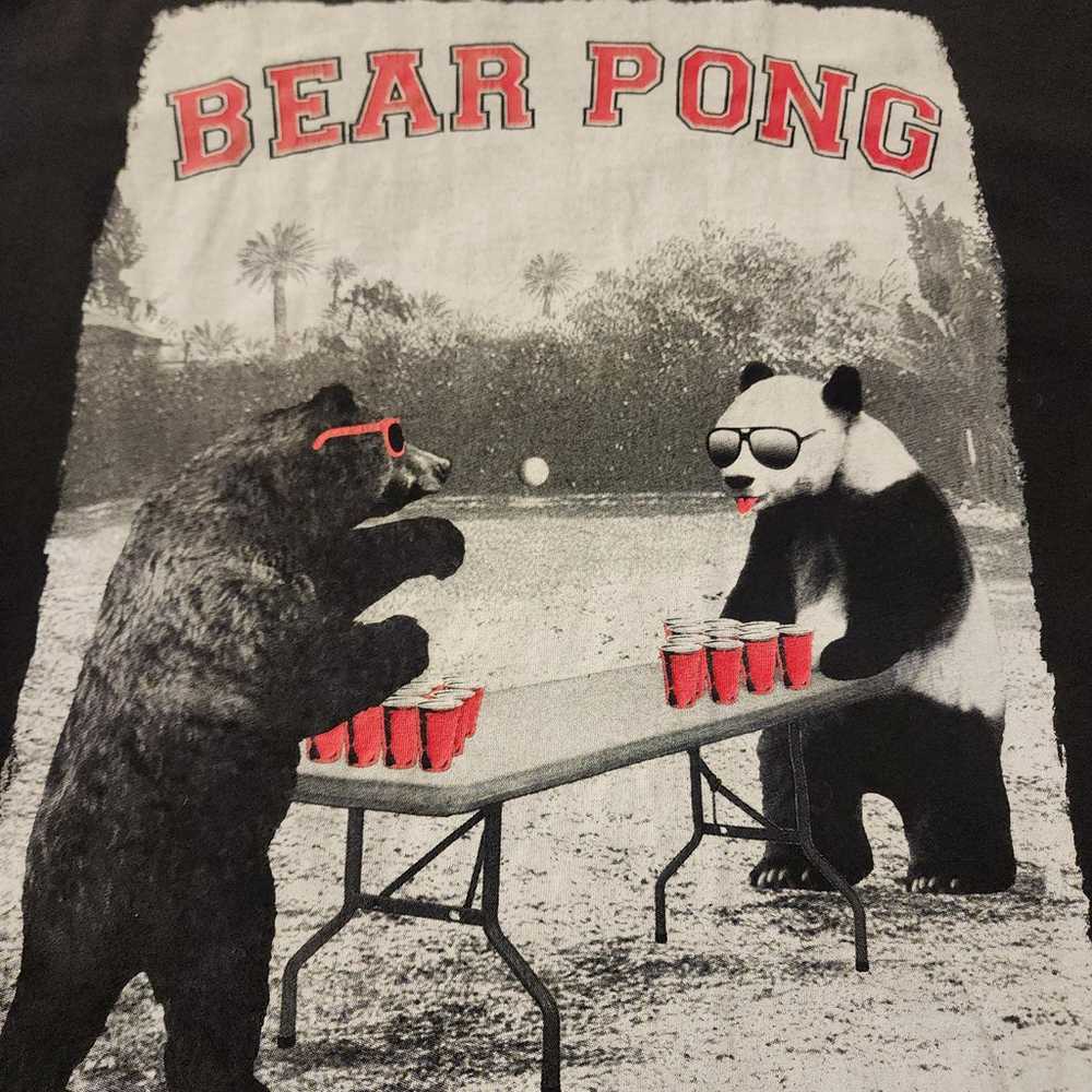 "BEAR PONG" - Riot Society - Party Shirt - Size X… - image 2
