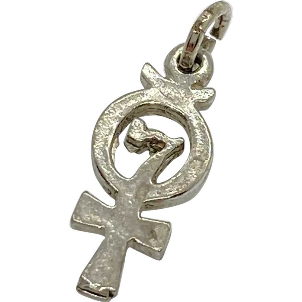 Ankh 7 Chakras  Charm Sterling Silver - image 1