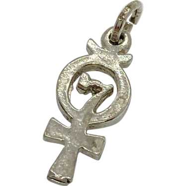 Ankh 7 Chakras  Charm Sterling Silver - image 1