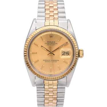 1971 Rolex Datejust 14K Gold / SS Men's Automatic… - image 1