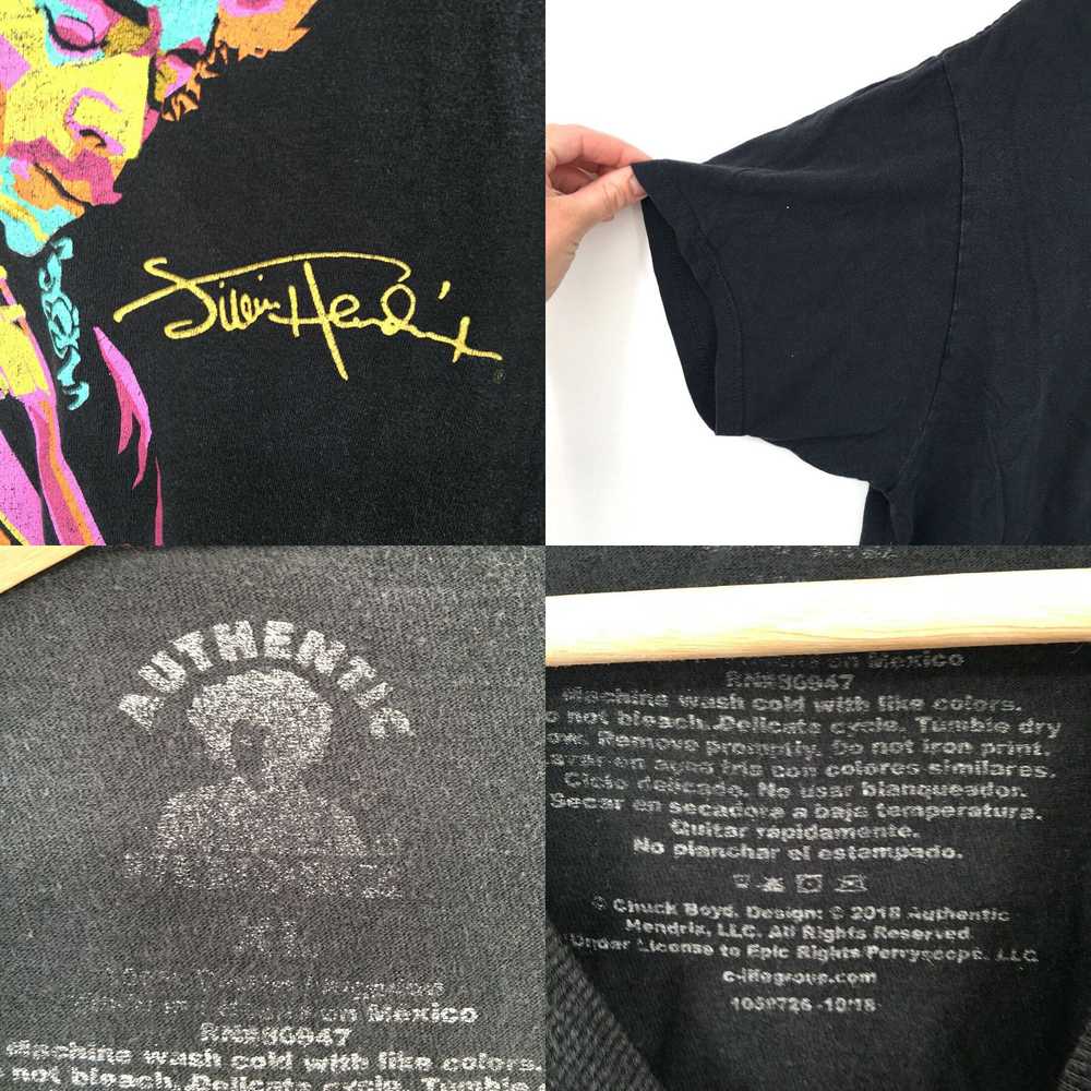 Vintage Authentic Jimi Hendrix T-Shirt concert ba… - image 4