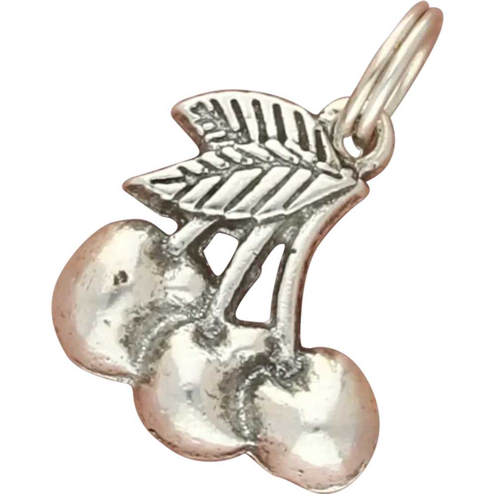 Sterling Silver Joy Cherries Charm - image 1