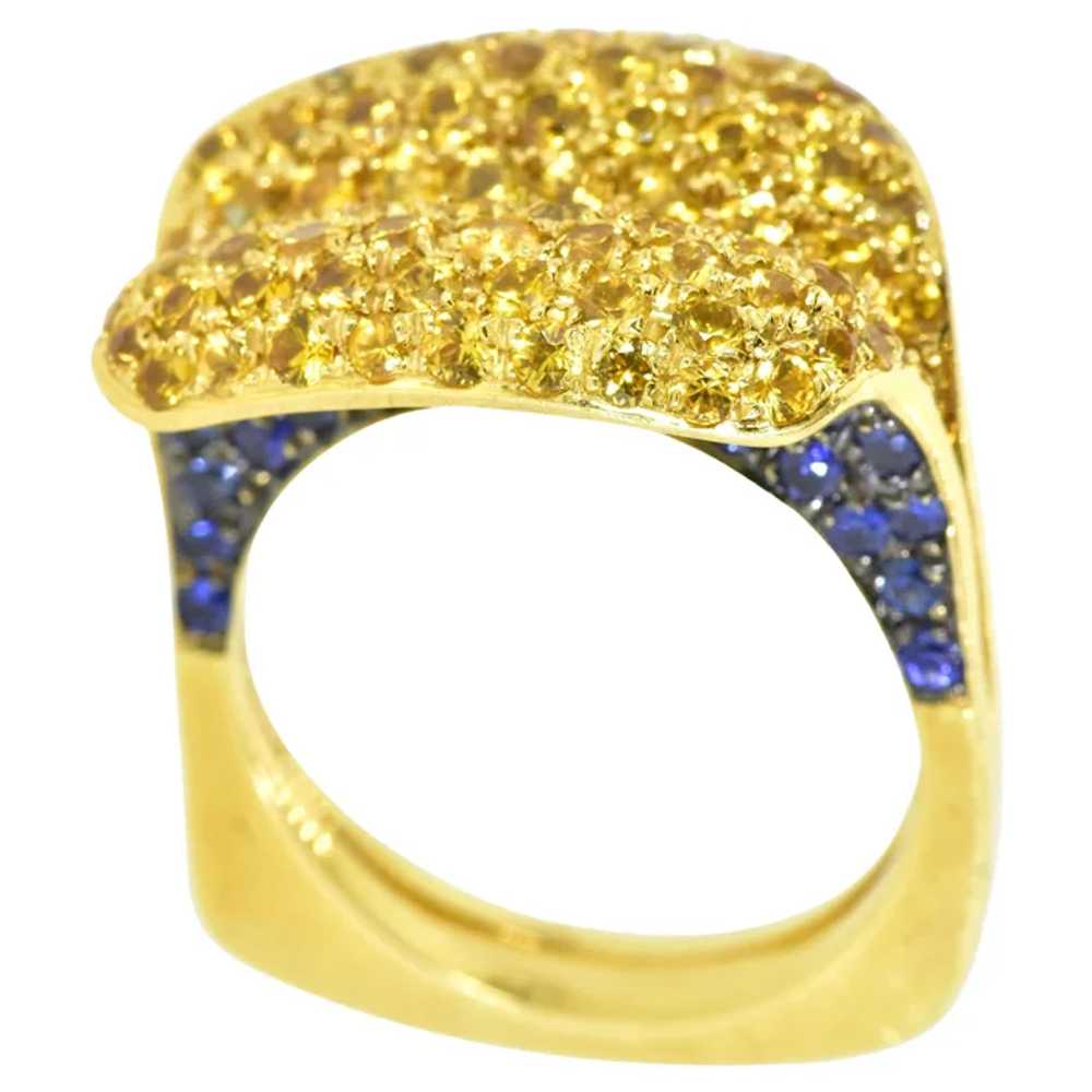 Salavetti 18K Yellow Gold Unusual Ring with natur… - image 7