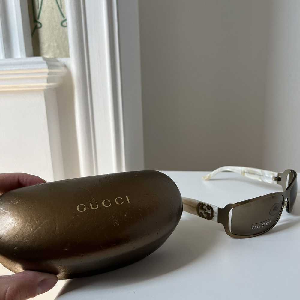 Gucci × Vintage Gucci Oval Y2K Sunglasses GG 2798… - image 12
