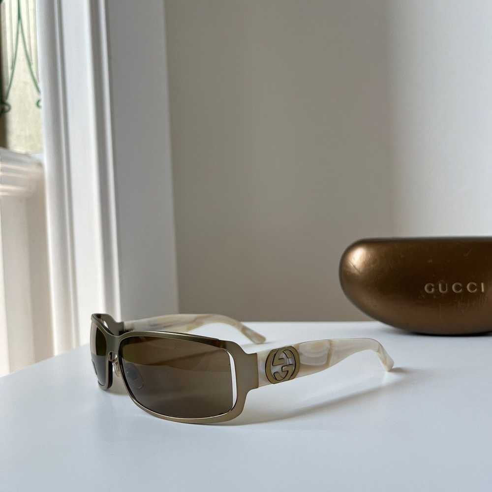 Gucci × Vintage Gucci Oval Y2K Sunglasses GG 2798… - image 1