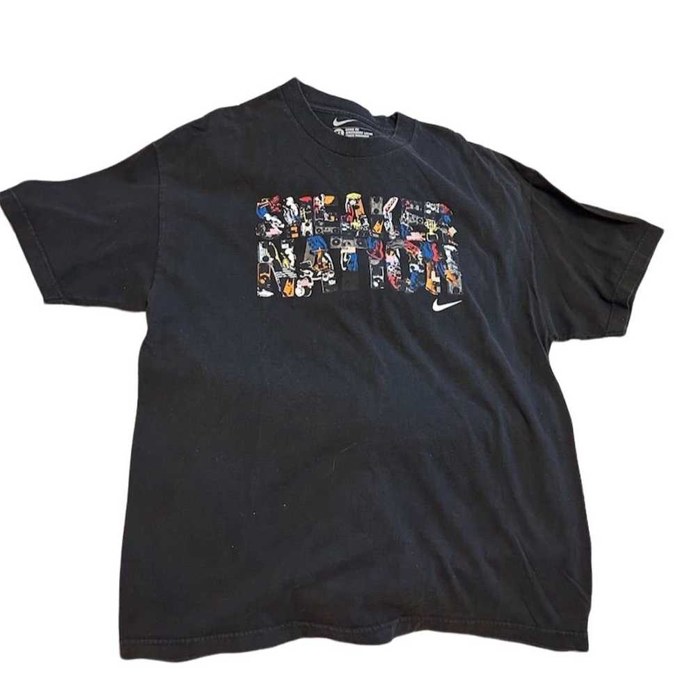 Nike Men's XL Black Graphic Print T-Shirt Loose F… - image 2