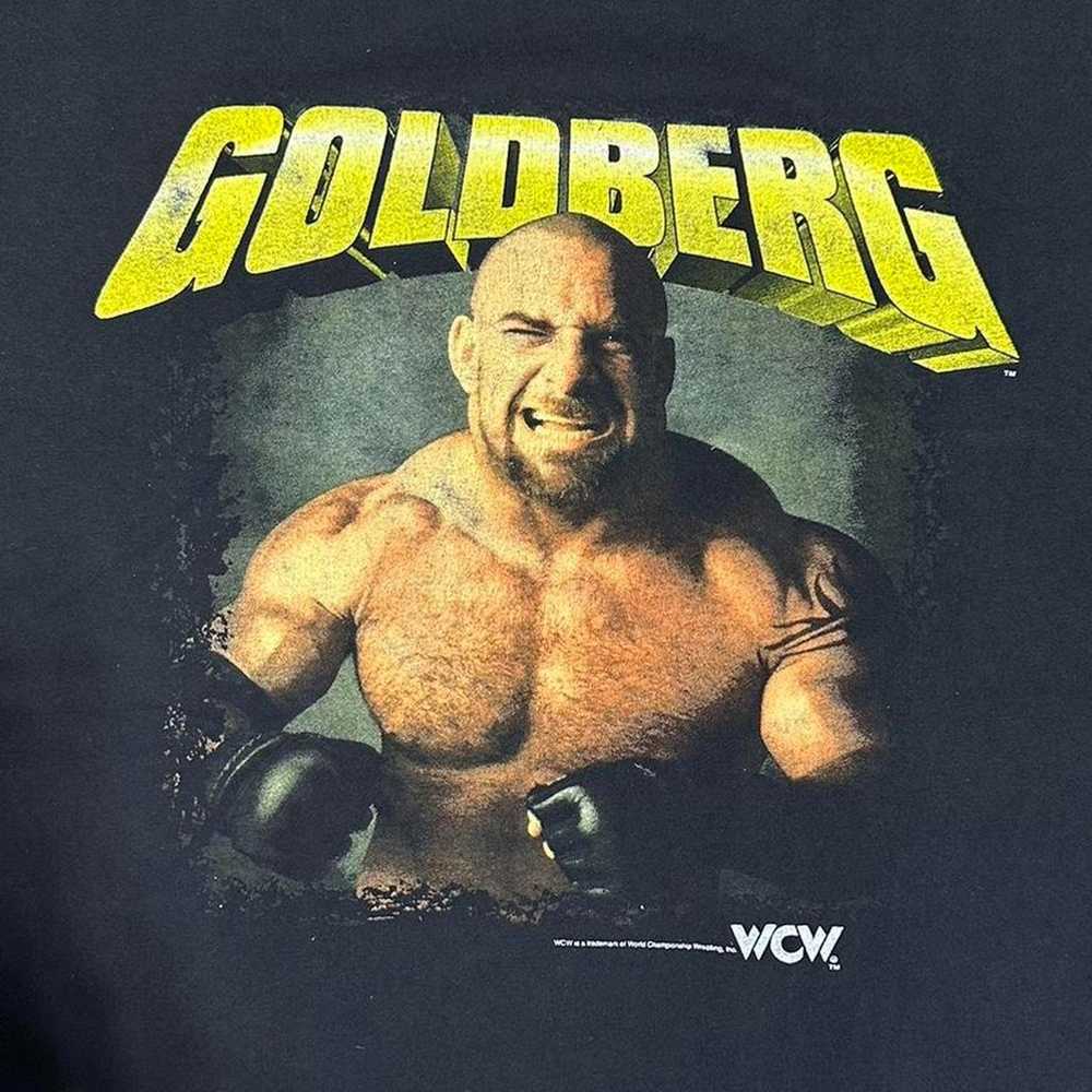Vintage Goldberg WCW Mens XL Wrestling Shirt Blac… - image 2