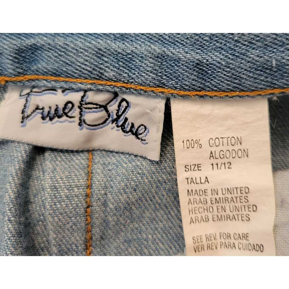Vintage True Blue 11 12 Vintage Jean Denim Skirt … - image 3
