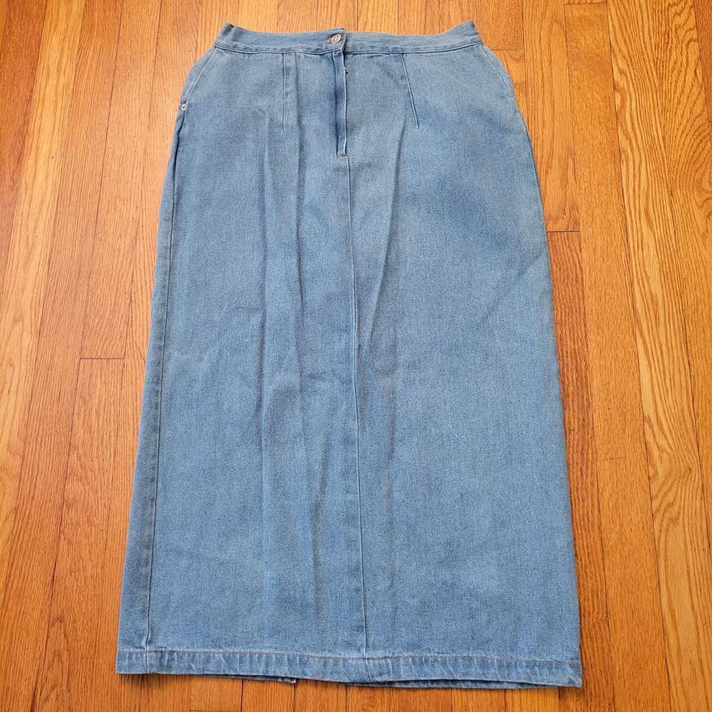 Vintage True Blue 11 12 Vintage Jean Denim Skirt … - image 5