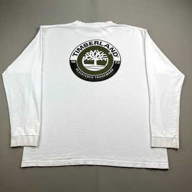 Vintage Timberland T-Shirt Adult Large White Logo… - image 1