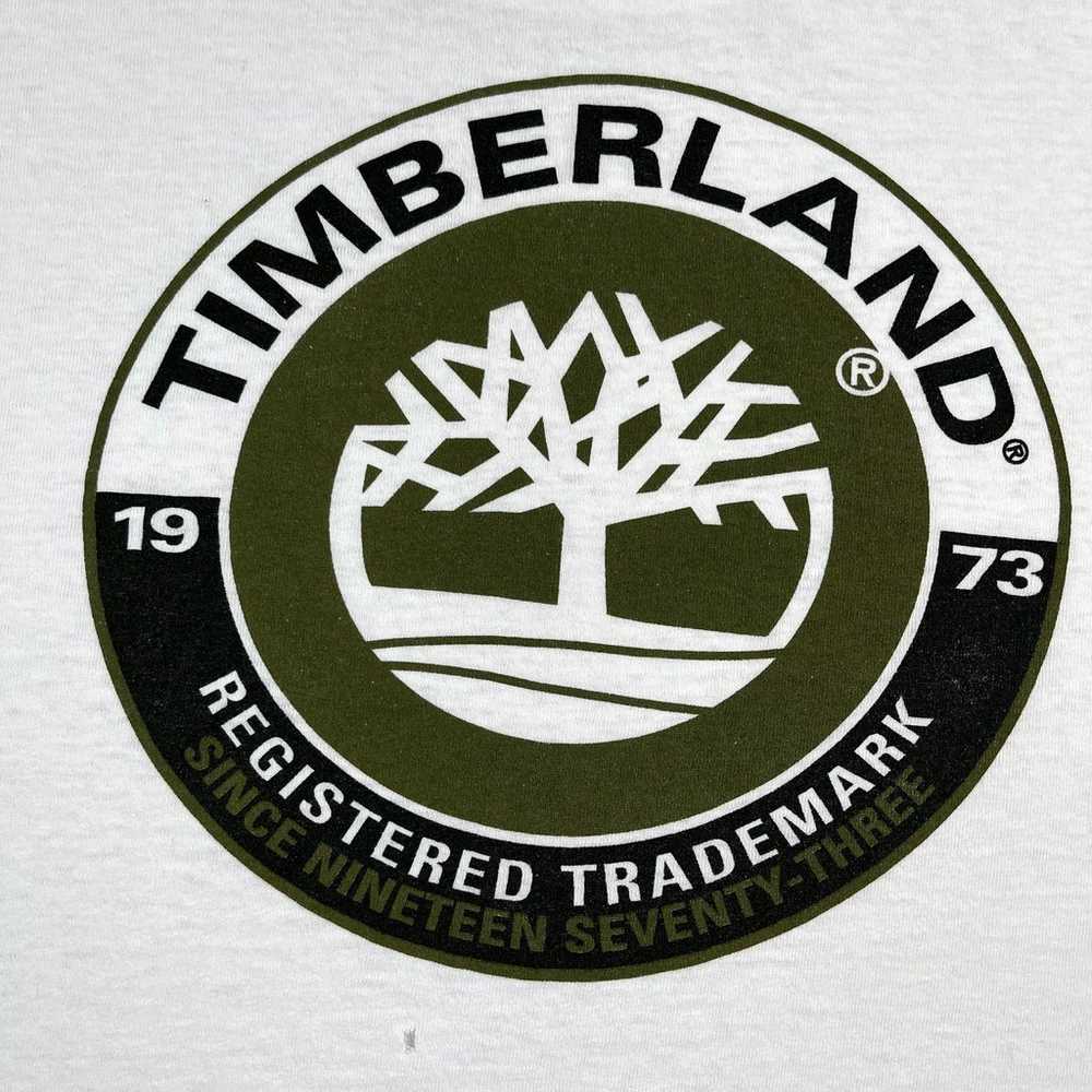 Vintage Timberland T-Shirt Adult Large White Logo… - image 2