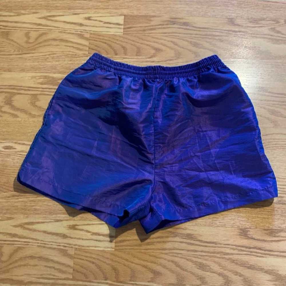 Vintage 90s purple iridescent shorts - image 1