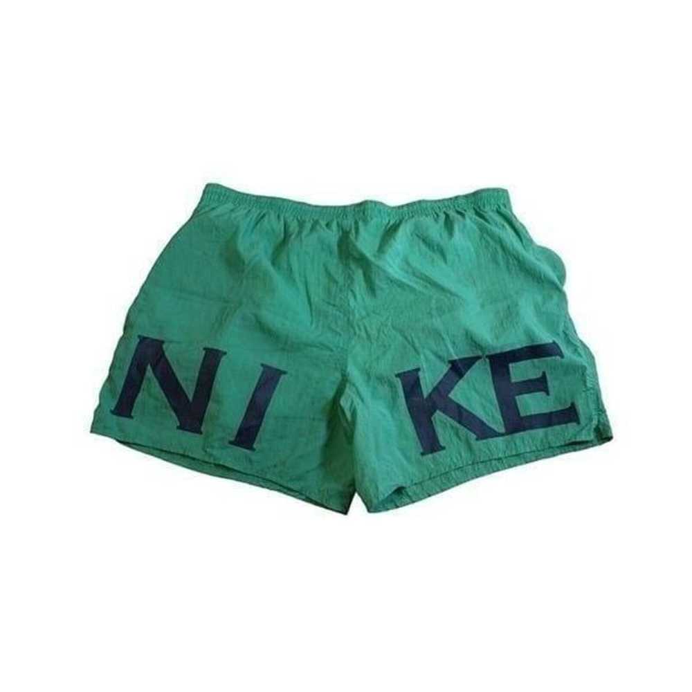Vintage 90's Nike Nylon Shorts Green XL 2K28UG - image 2