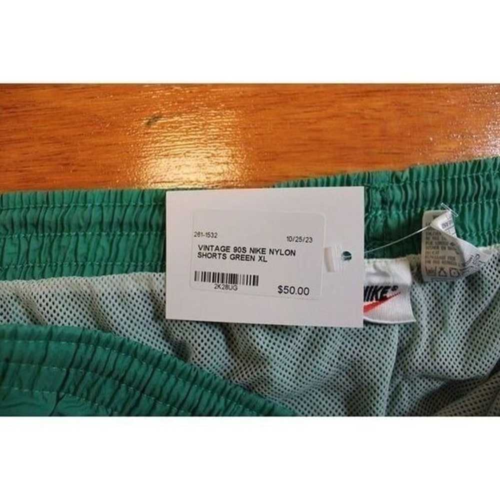 Vintage 90's Nike Nylon Shorts Green XL 2K28UG - image 3