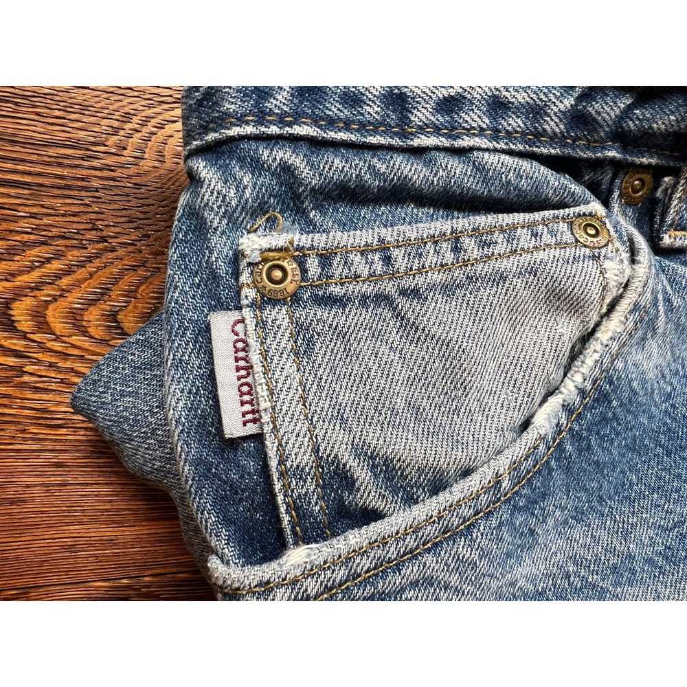 Perfectly Distressed Vintage Carhartt Denim Made … - image 2