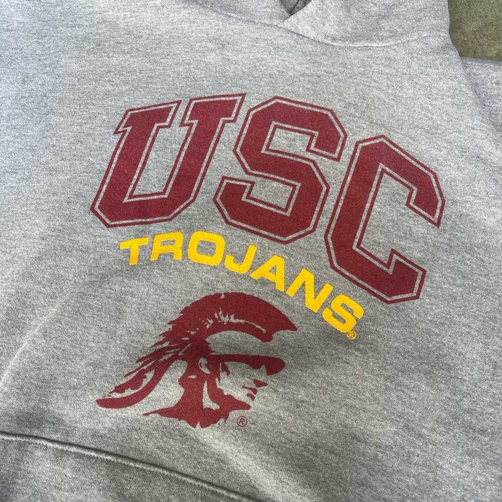 RARE VINTAGE GREY RUSSELL ATHLETIC GRAPHIC USC TR… - image 3