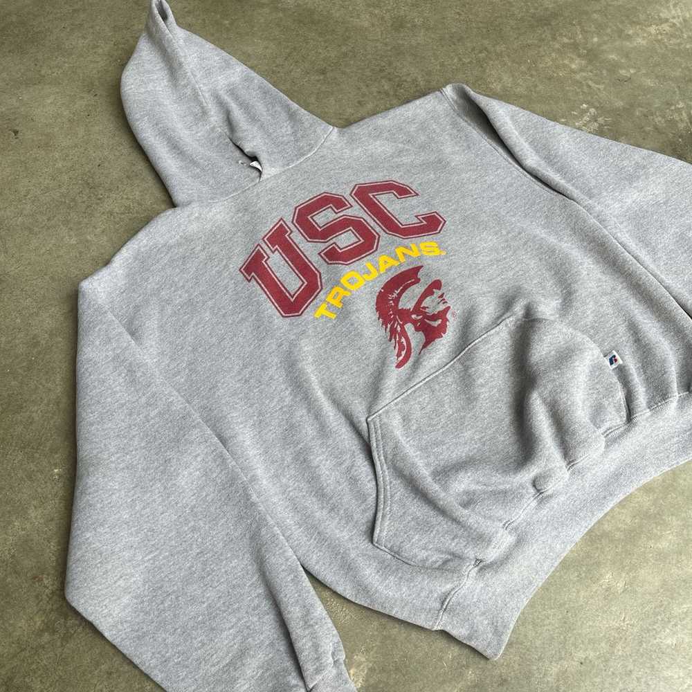 RARE VINTAGE GREY RUSSELL ATHLETIC GRAPHIC USC TR… - image 6
