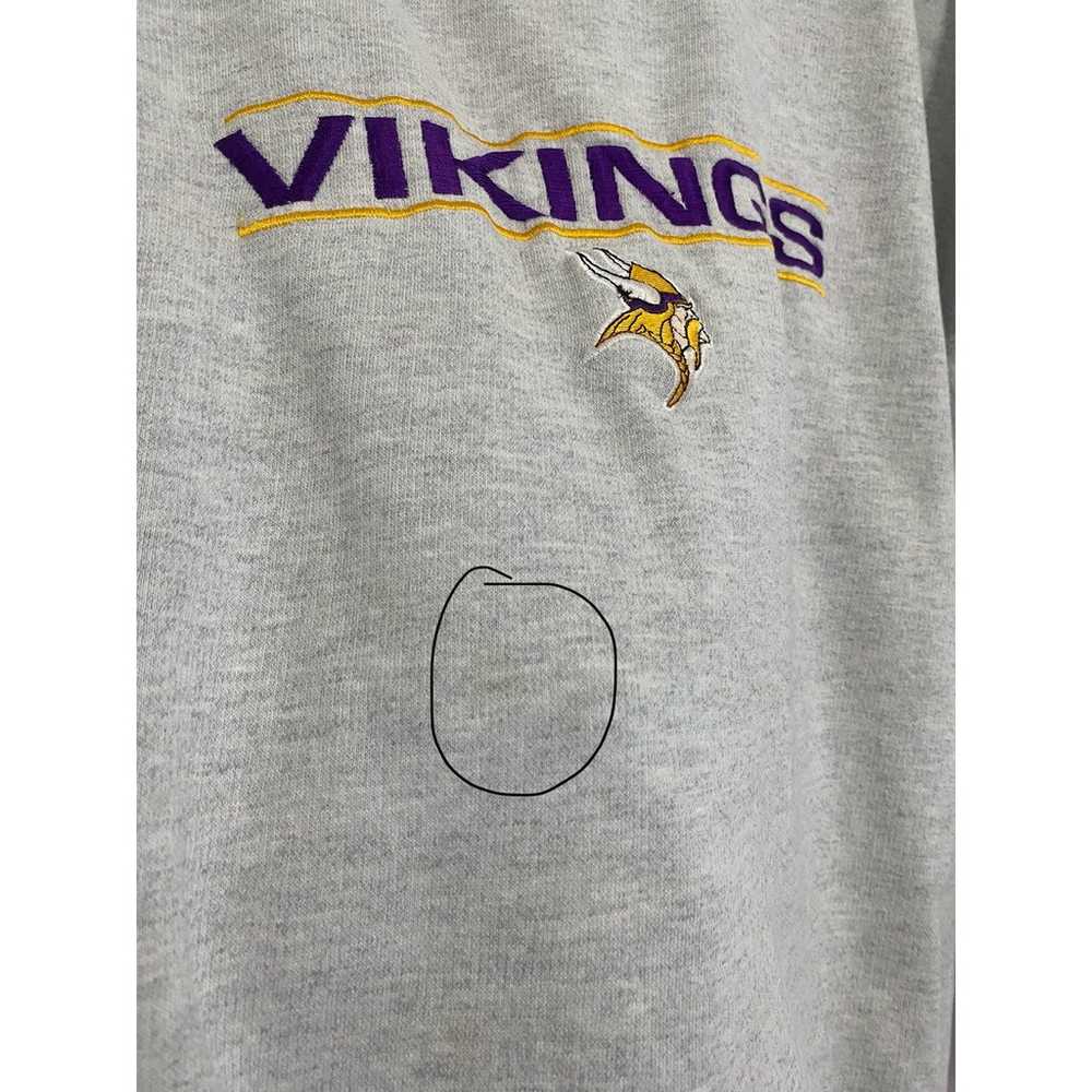 Vintage Minnesota Vikings Crewneck Sweatshirt Siz… - image 5