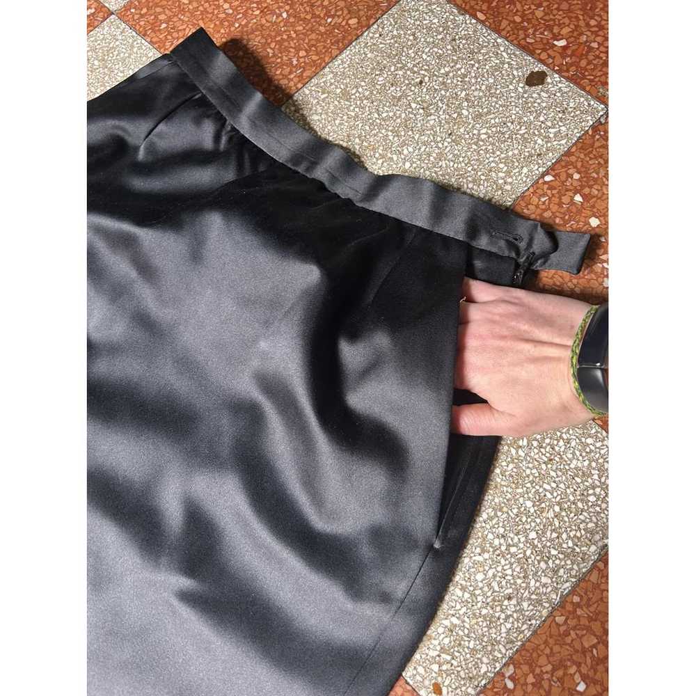 Yves Saint Laurent Silk mid-length skirt - image 2