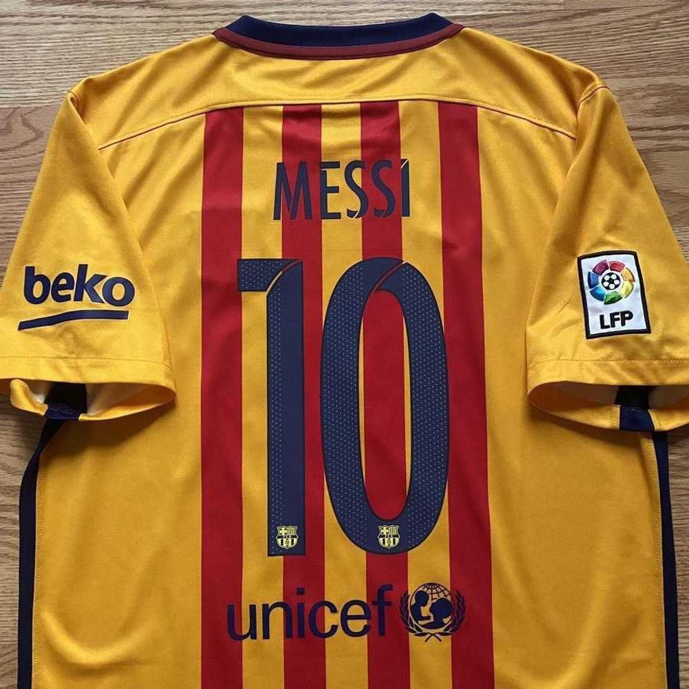 Nike FC Barcelona Messi 2015 16 away La Liga jers… - image 6