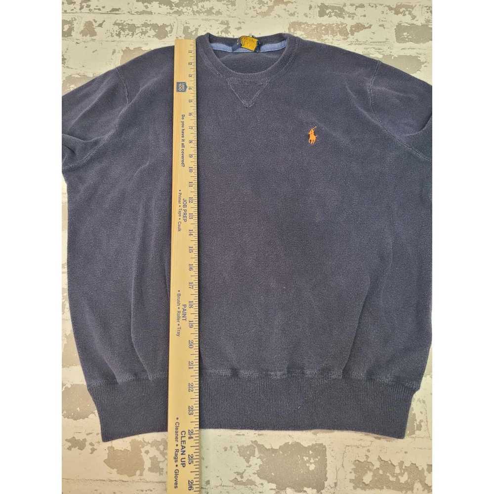 2591 Vintage Polo Ralph Lauren Men's Navy Sweater… - image 3