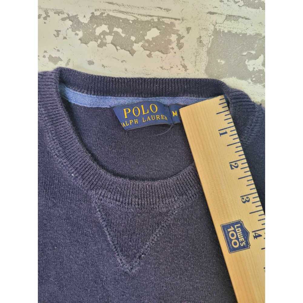 2591 Vintage Polo Ralph Lauren Men's Navy Sweater… - image 4