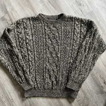 Vintage 90’s Structure Chunky Cable Knit Sweater