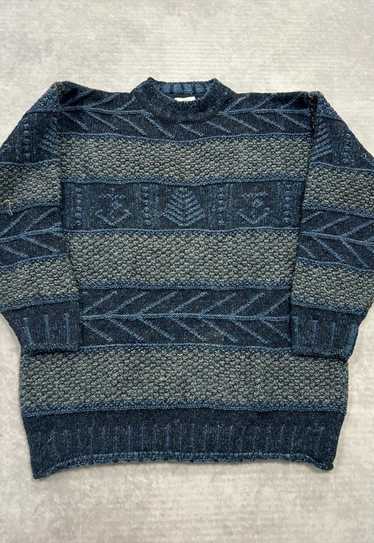 Vintage abstract knitted jumper Women's L
