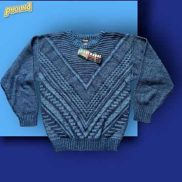 NWT Vtg Exchange Unlimited Sweater Men's L Geomet… - image 1