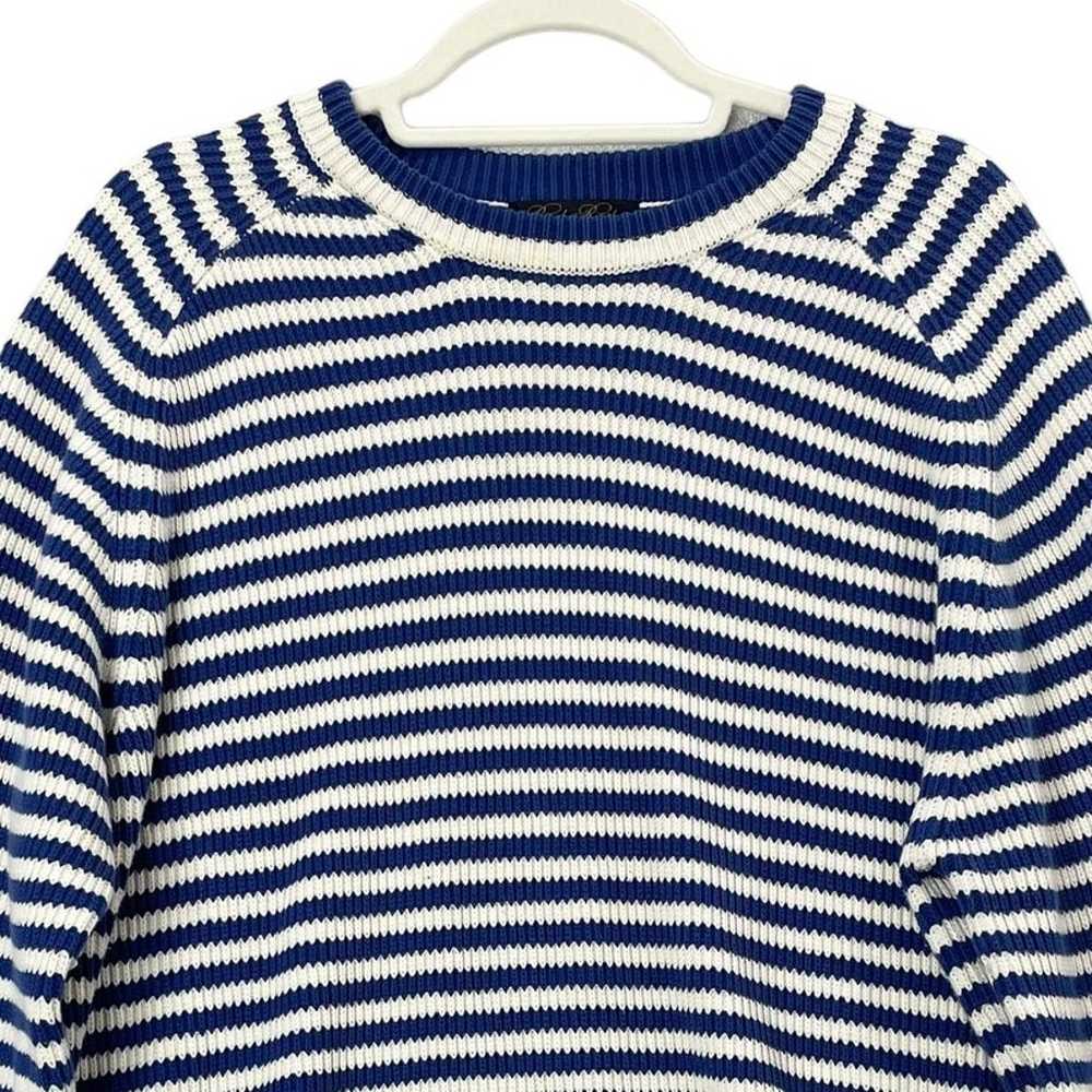 Brooks Brothers Size L Vintage Sweater Striped Na… - image 3
