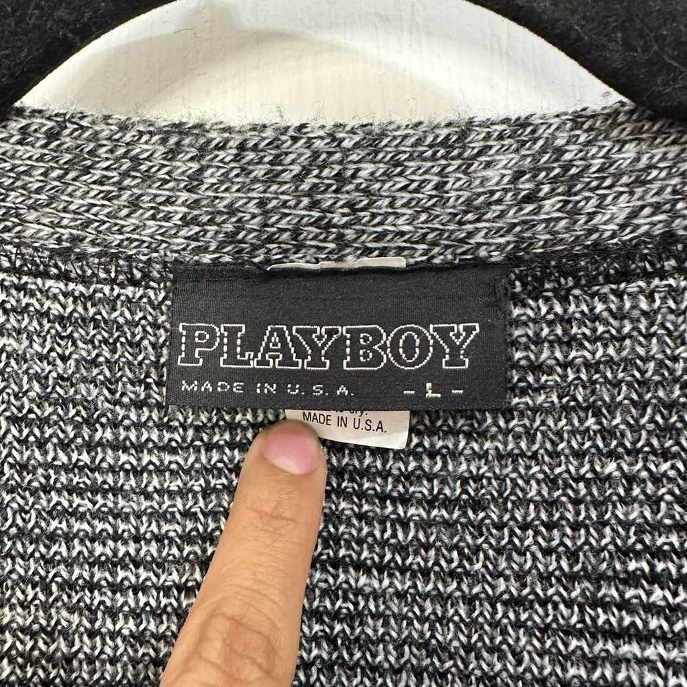Vintage Men's Playboy Cardigan Sweater Size Large… - image 5