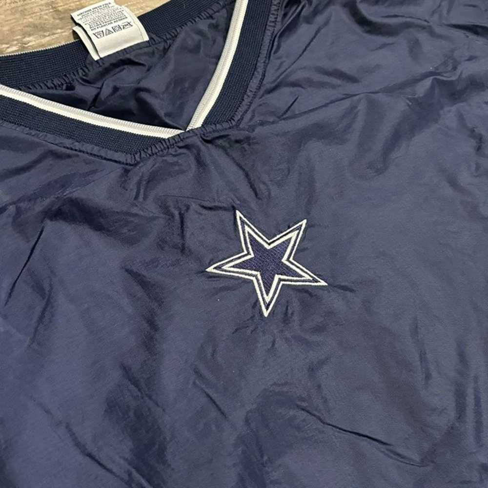 Vintage Y2K Navy Cowboys Logo NFL Football Windbr… - image 2