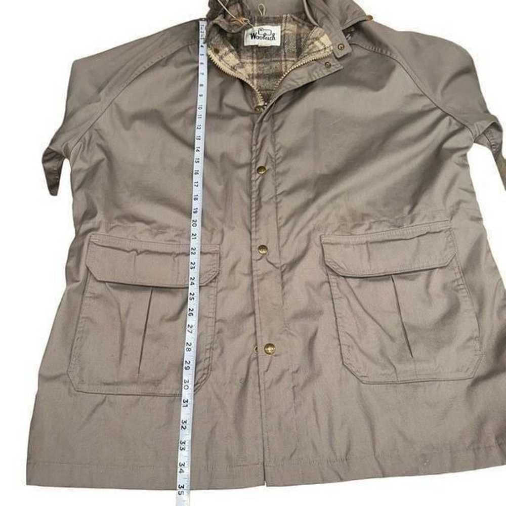 Woolrich Men’s XL Vintage Tan Utility Jacket Wool… - image 10