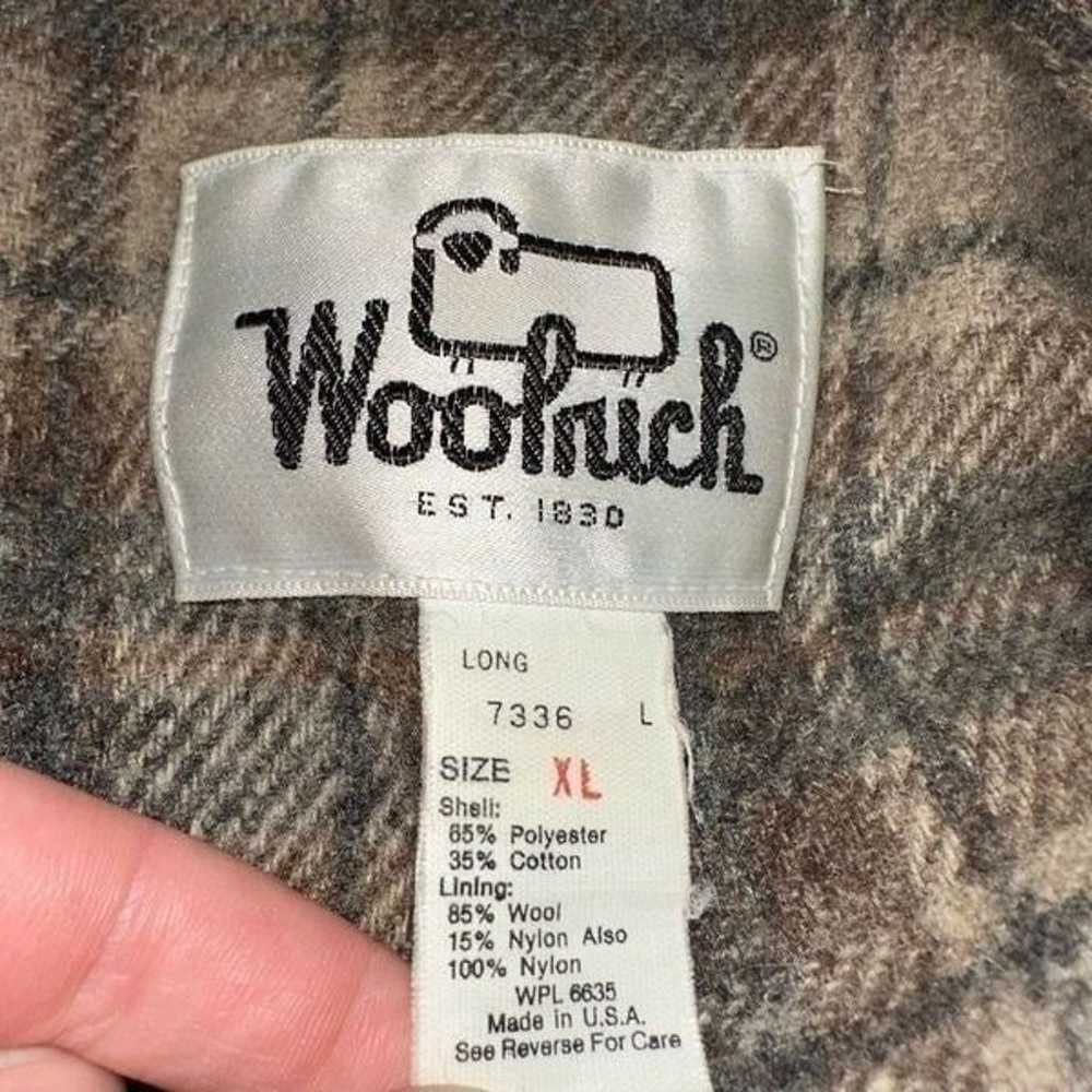 Woolrich Men’s XL Vintage Tan Utility Jacket Wool… - image 6