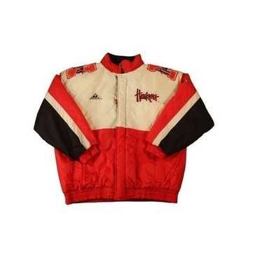 Vintage Apex One Huskers Puffy Jacket Multicolor … - image 1