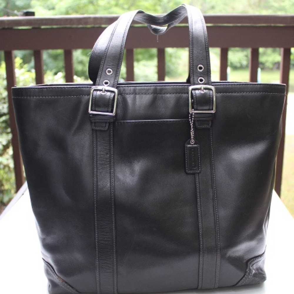 Coach leather tote bag - image 1
