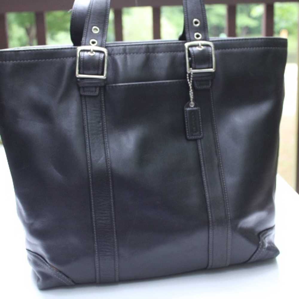 Coach leather tote bag - image 2