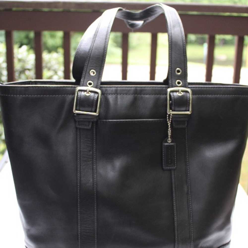 Coach leather tote bag - image 3