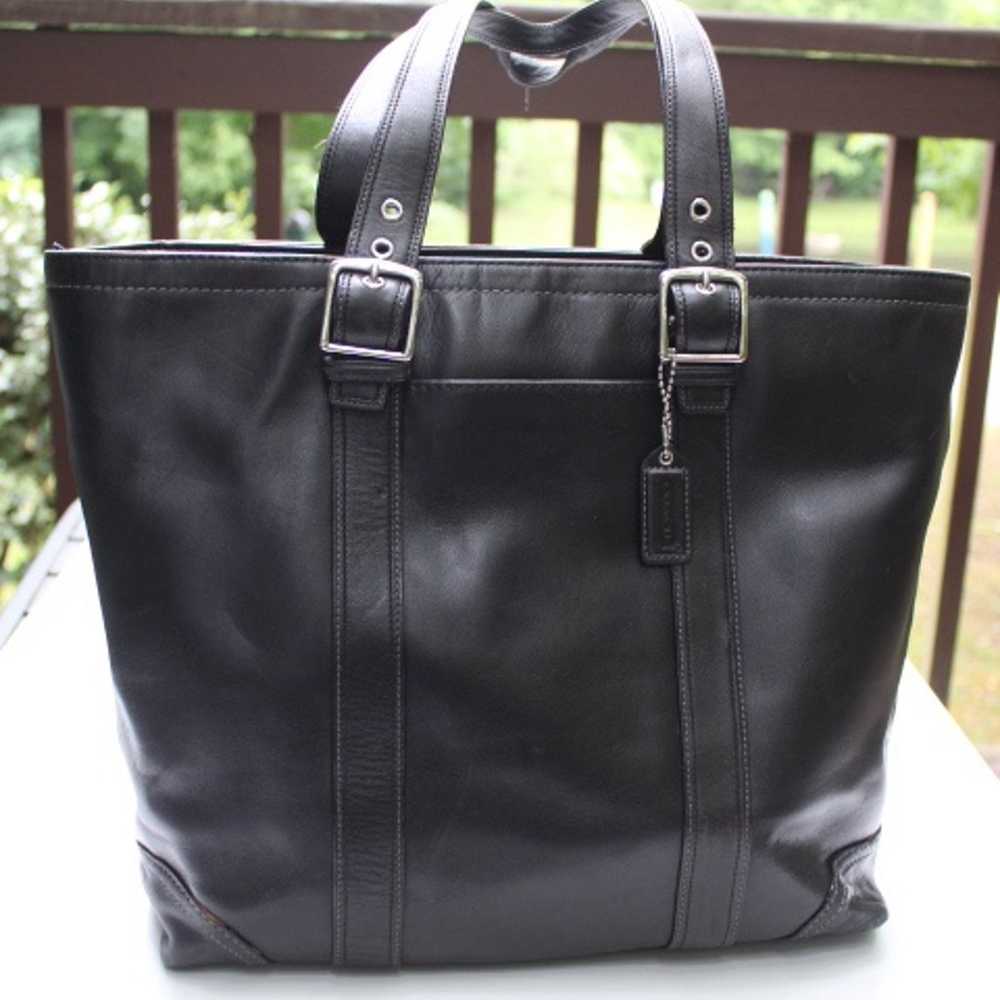 Coach leather tote bag - image 9