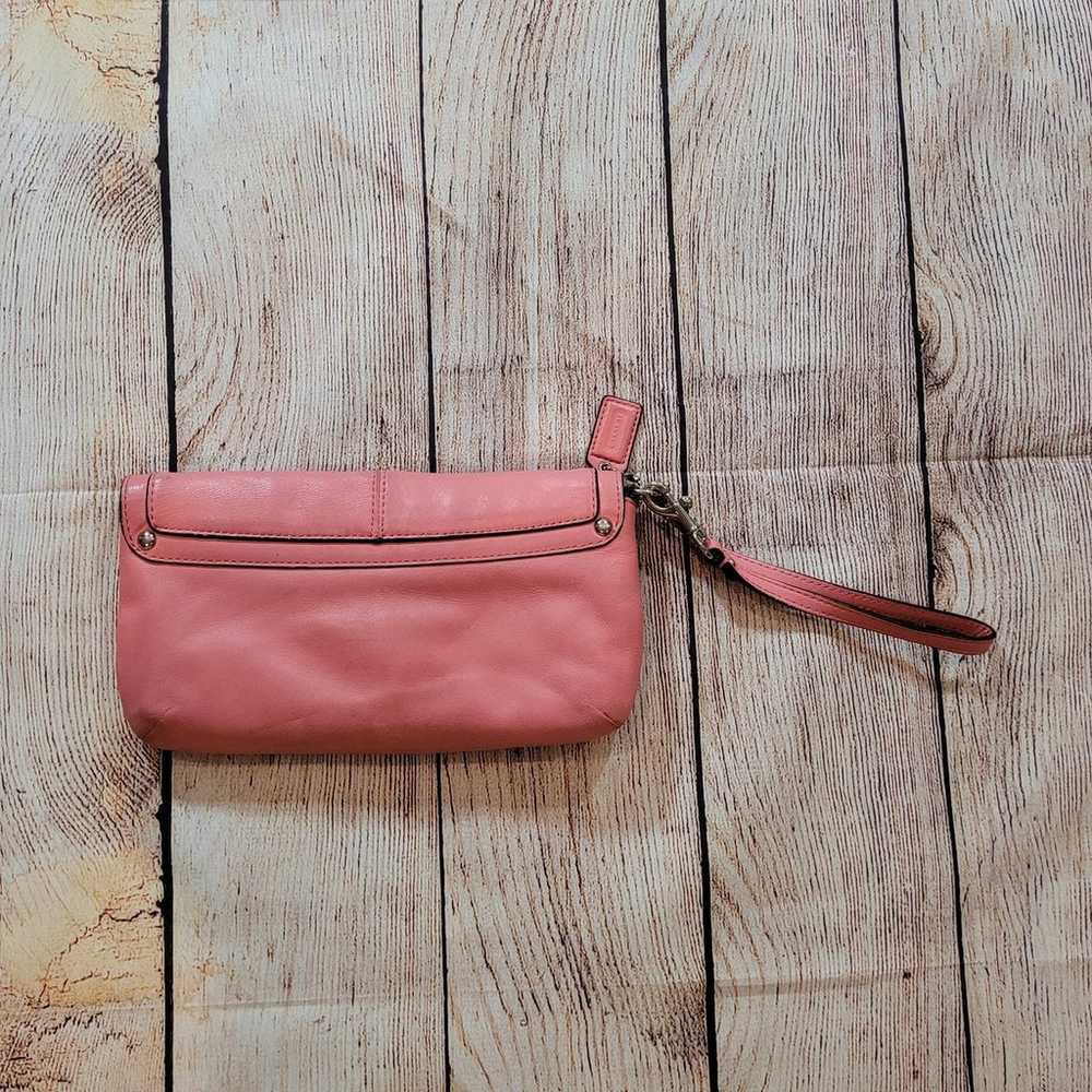 Coach Pink Leather Wristlet - image 2