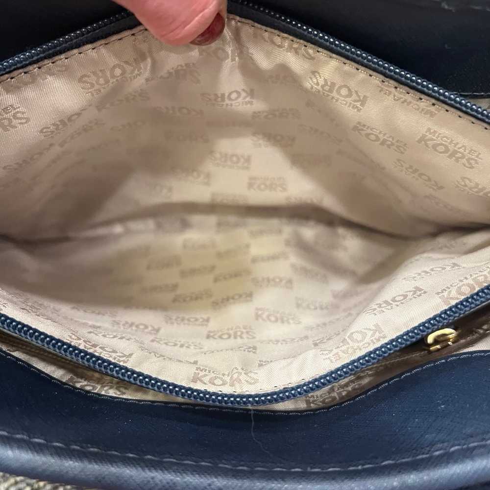 Michael Kors Rate Blue Handbag - image 10