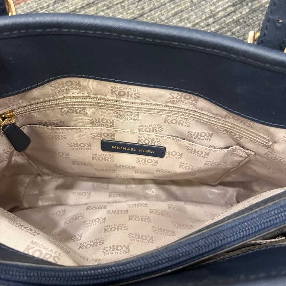 Michael Kors Rate Blue Handbag - image 8