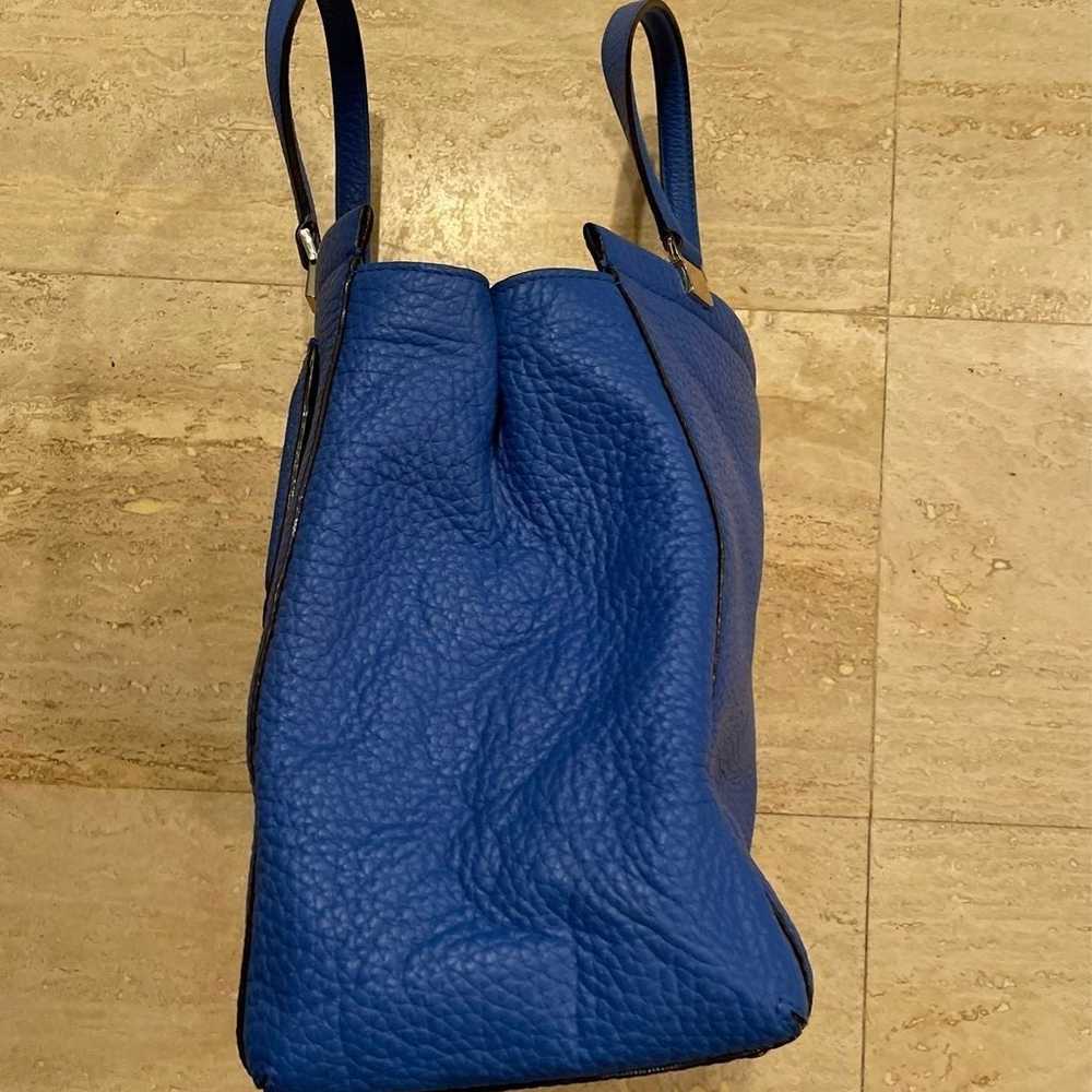 Kate Spade blue pebble leather Tote Bag - image 4